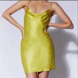 Meshki Lime Mini Dress